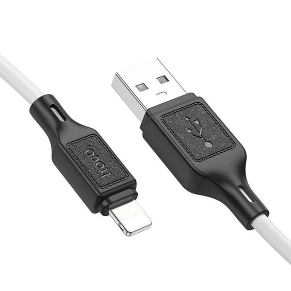 HOCO USB-A til Lightning 1m Kabel 2.4A X90 - Hvid