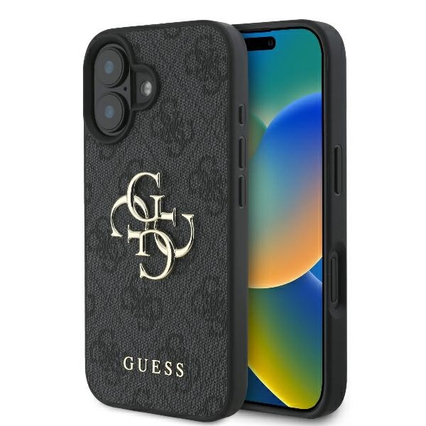 Guess Mobilskal till iPhone 16 4G Big Logo - Svart