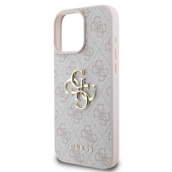 Guess Telefontaske til iPhone 16 Pro Max 4G Stort Logo - Lyserød