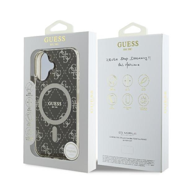 Guess Mobilskal till iPhone 16 Plus MagSafe IML 4G - Brun