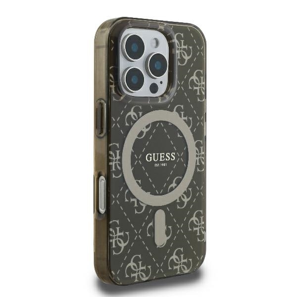 Guess Mobilskal till iPhone 16 Pro MagSafe IML 4G - Brun
