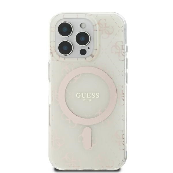 Guess Mobilskal till iPhone 16 Pro MagSafe IML 4G - Vit