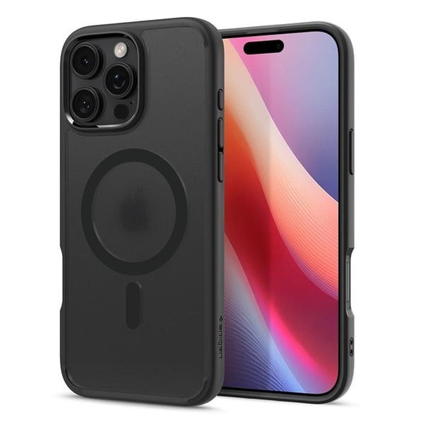 Spigen Telefontaske til iPhone 16 Pro Max MagSafe Ultra Hybrid - Frost Sort