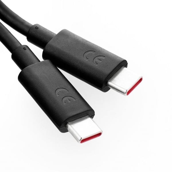 MOTOROLA USB-C–USB-C 6.5A -kaapeli 1m Bulk - Musta