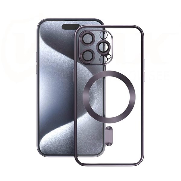 Vmax Mobilskal till iPhone 16 Pro MagSafe Electroplating TPU - Lila Vmax Mobilskal till iPhone 16 Pro MagSafe Electroplating TPU - Lila