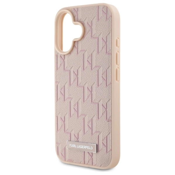 Karl Lagerfeld Mobilskal till iPhone 16 MagSafe Hot Stamp - Rosa