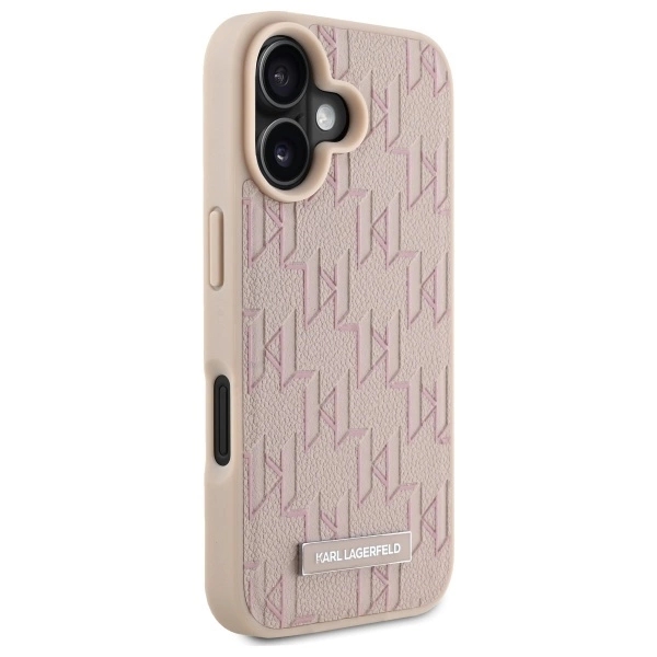 Karl Lagerfeld Mobilskal till iPhone 16 MagSafe Hot Stamp - Rosa