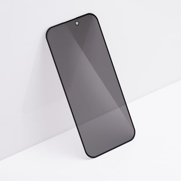 Forcell iPhone 15 Pro Max Karkaistu lasi näytönsuoja Privacy - Musta