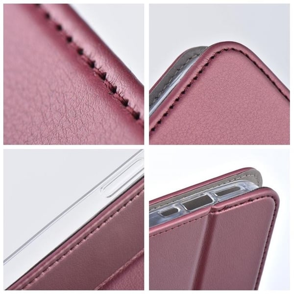 iPhone 16 Plus Lompakkokotelo Smart Magneto - Burgundy