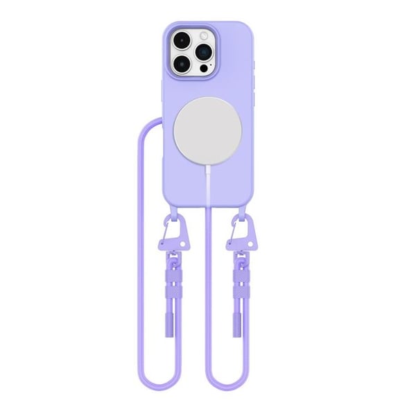 Tech-Protect iPhone 16 Pro Mobilhalsband Skal Magsafe - Lila