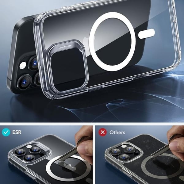 ESR-puhelinkotelo iPhone 16 Pro Max Magsafe Halolock ja karkaistu lasi