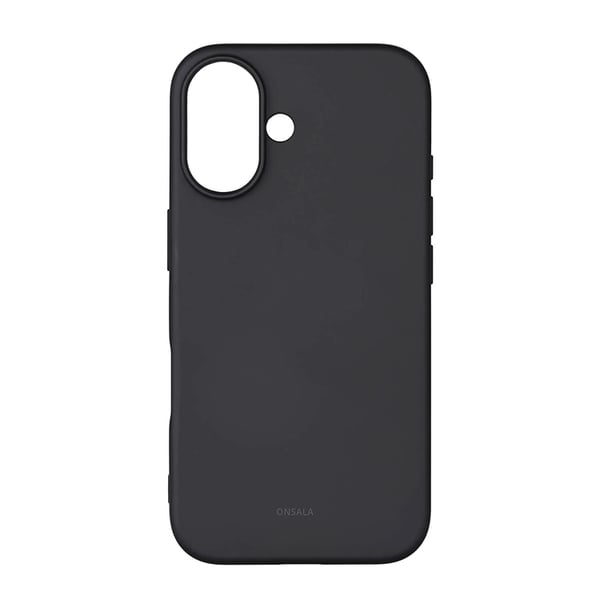 Onsala Telefontaske til iPhone 16 Silikone - Sort
