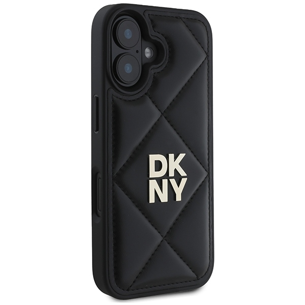 DKNY Mobilskal till iPhone 16 Quilted Stack Logo - Svart