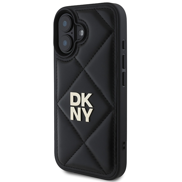 DKNY Mobilskal till iPhone 16 Quilted Stack Logo - Svart