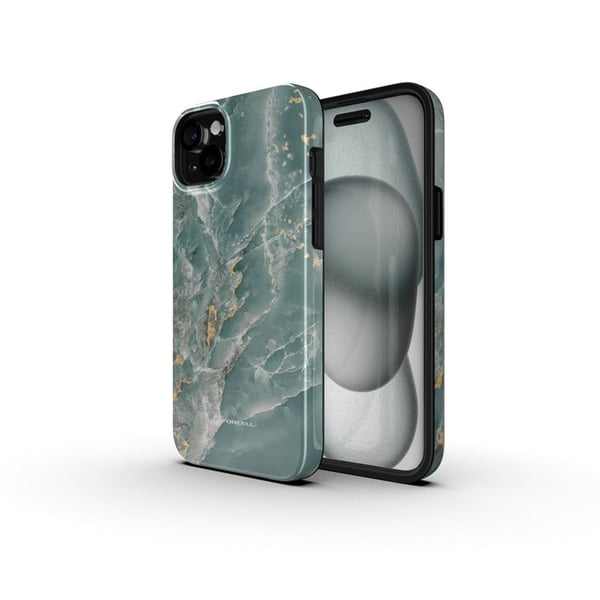 Forcell Mobilskal till iPhone 16 Plus MagSafe Mirage - Grön Marble