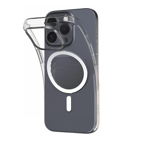 Puro Mobilskal till iPhone 16 Pro Max MagSafe Silikon 03 - Transparent