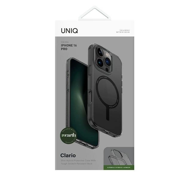 UNIQ Mobilcover til iPhone 16 Pro MagSafe Clario - Smoke