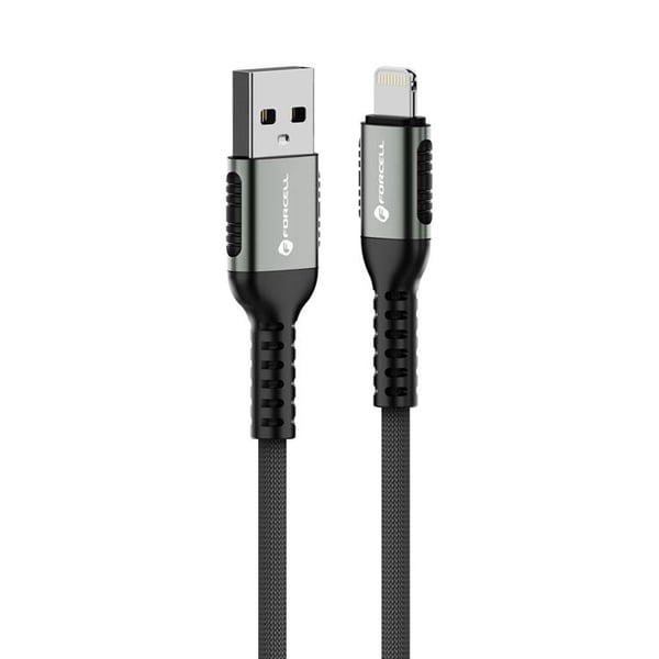Forcell Kabel USB-A Till Lightning 12W 1.2m - Svart