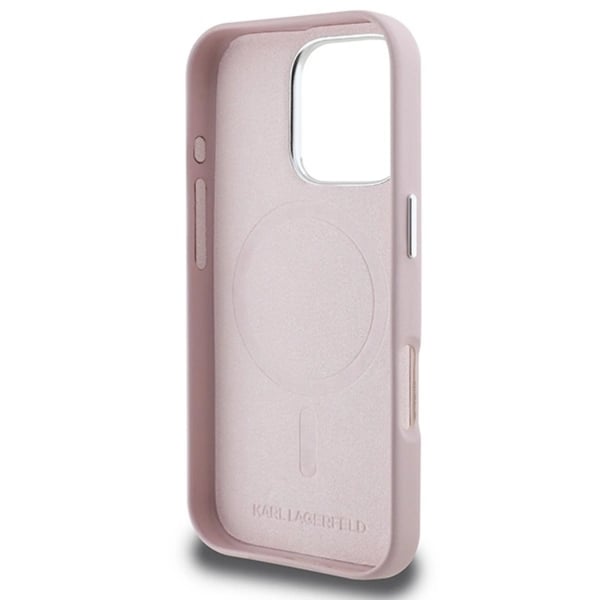 Karl Lagerfeld Mobilskal till iPhone 16 Pro MagSafe FW Metal Plate
