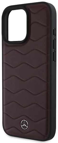 Mercedes Mobilskal till iPhone 16 Pro Max MB Waves Läder - Röd