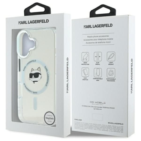 Karl Lagerfeld Mobilskal till iPhone 16 Plus MagSafe IML Choupette