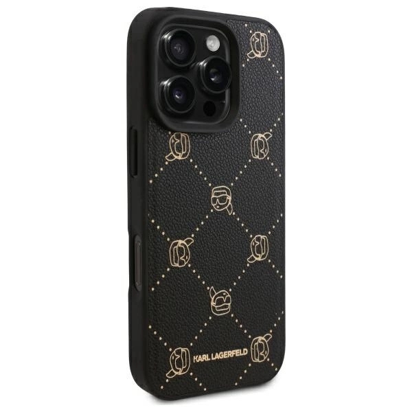 Karl Lagerfeld Mobilskal till iPhone 16 Pro Max MagSafe Karl Heads - Svart