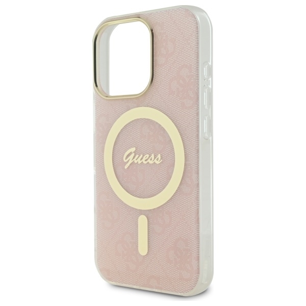 Guess Mobilskal till iPhone 16 Pro MagSafe IML 4G - Rosa