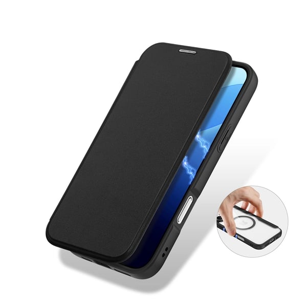 Dux Ducis iPhone 16 Pro Pung Taske Magsafe Skin X Pro - Sort