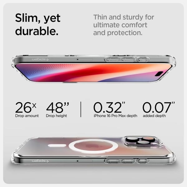 Spigen Mobilskal till iPhone 16 Pro MagSafe Ultra Hybrid "T" - Vit