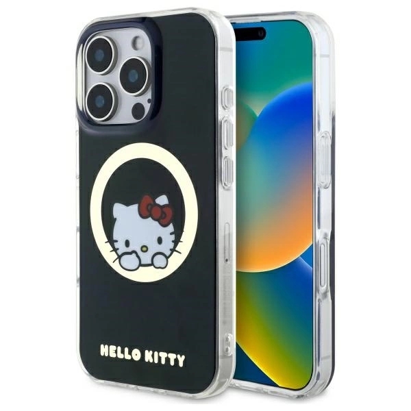Hello Kitty Mobilskal till iPhone 16 Pro Max MagSafe IML Sweet Kitty - Svart