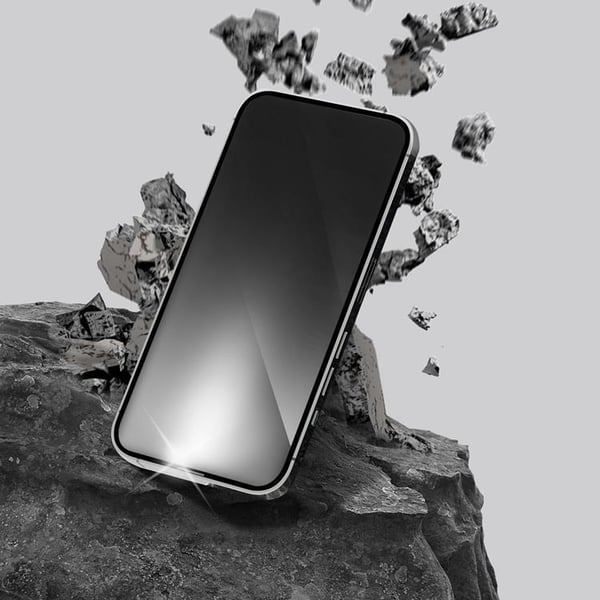 Forcell iPhone 12/12 Pro Karkaistu lasinen näytönsuoja Ultra Clear - Musta