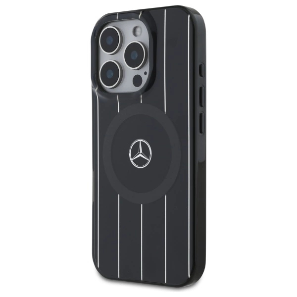 Mercedes Mobilskal till iPhone 16 Pro MagSafe MB Crossed Lines - Svart