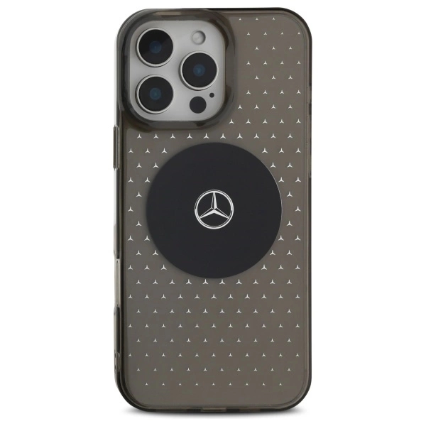 Mercedes Mobilskal till iPhone 16 Pro MB Star Pattern - Svart