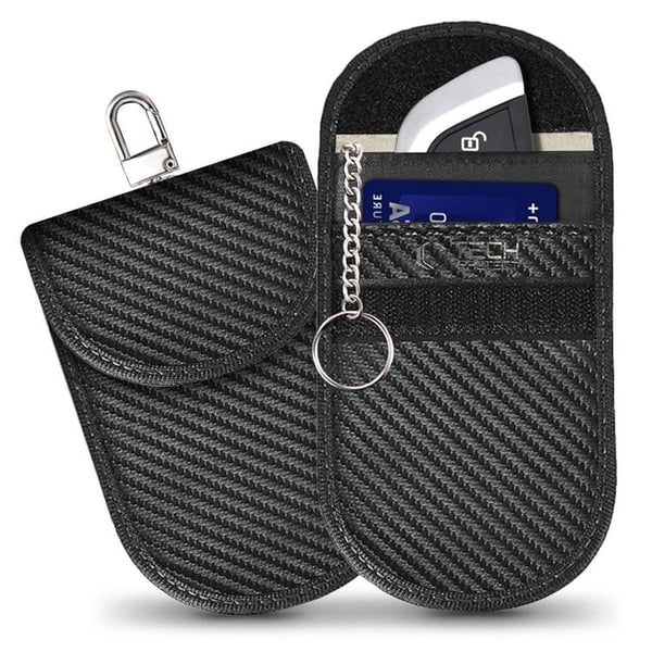 Tech-Protect RFID-blockerande nyckelfodral för keyless bilnyckel  Carbon Svart
