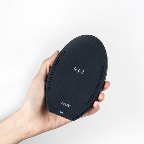 Havit 2-in-1 Trådlös Laddare 10W W3005 - Svart