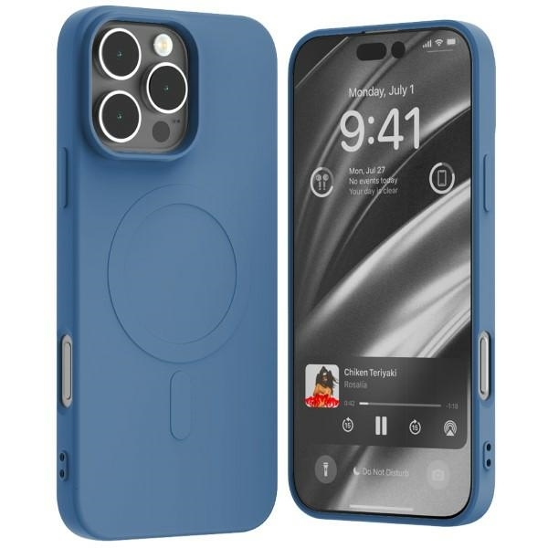 Mercury Mobilskal till iPhone 16 Pro Max MagSafe Semi-Silikon - Blå