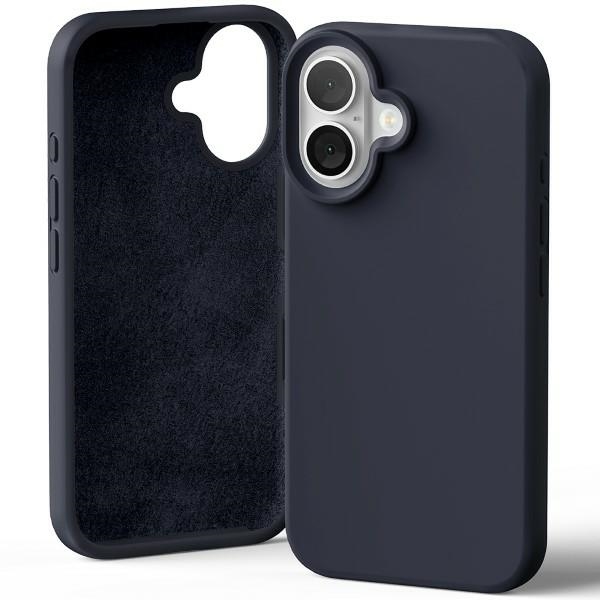 Mercury iPhone 16 Silikone Telefontaske - Navy