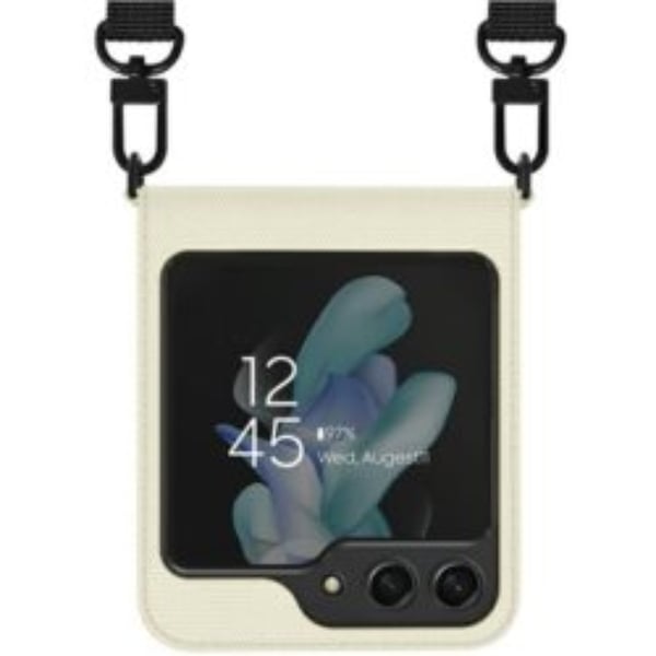 Araree Mobilskal till Galaxy Z Flip 5 Canvas Diary - Cream
