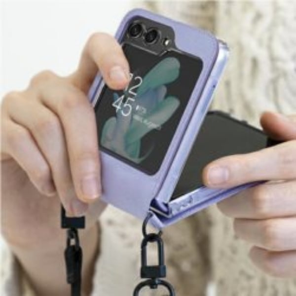 Araree-puhelinkotelo Galaxy Z Flip 5 Canvas Diary - Violetti