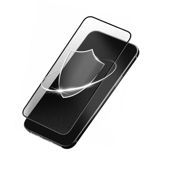 Forcell iPhone 12/12 Pro karkaistu lasinen näytönsuoja matta - musta