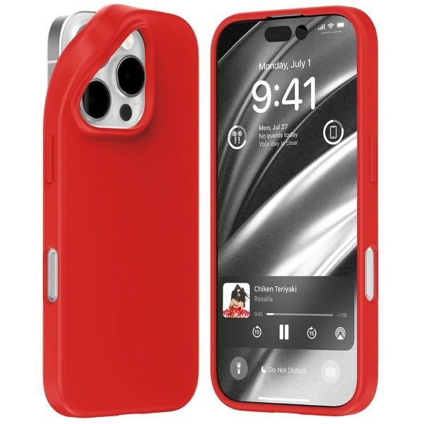 Mercury Telefontaske til iPhone 16 Pro Soft - Rød