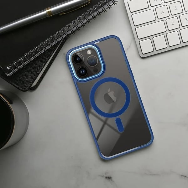 Telefontaske til iPhone 16 Pro Magsafe Color Edge - Navy