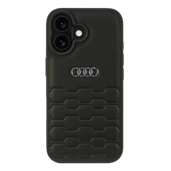 Audi Mobilskal till iPhone 16 Syntetiskt Läder - Svart