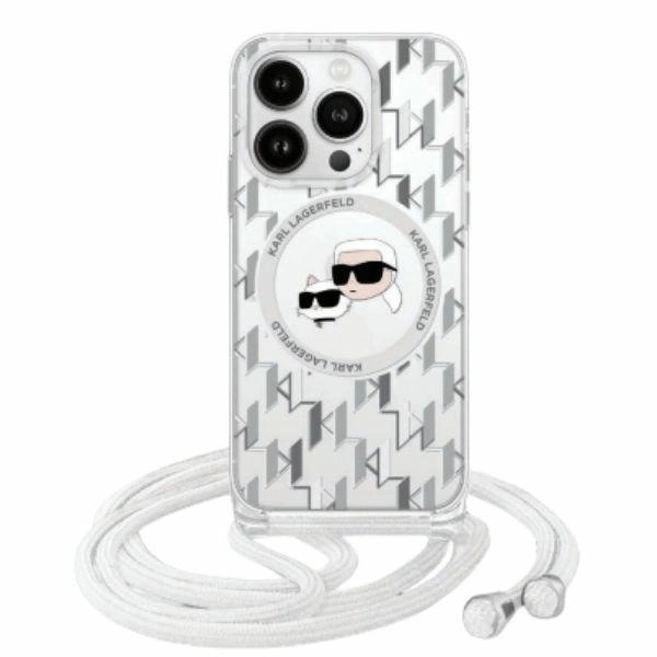 Karl Lagerfeld Mobilskal till iPhone 16 MagSafe IML Crossbody Karl & Choupette