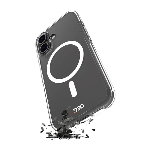 Puro Mobilskal till iPhone 16 Plus MagSafe D3O - Transparent