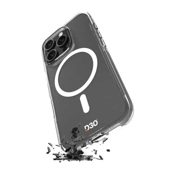 Puro Telefontaske til iPhone 16 Pro MagSafe D3O - Gennemsigtig