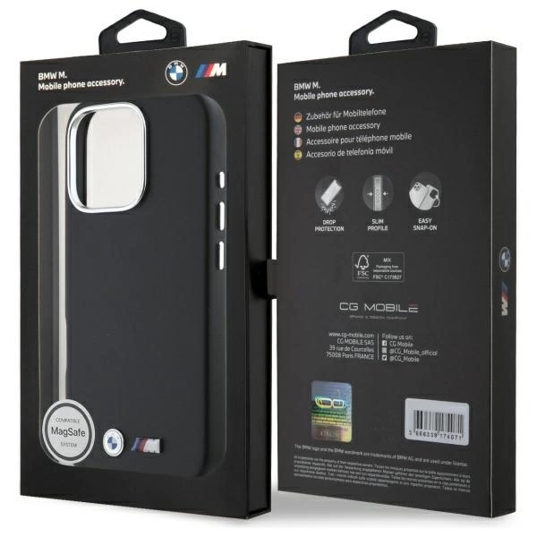 BMW Mobilskal till iPhone 16 Pro MagSafe Smooth Full Wrapped Metal