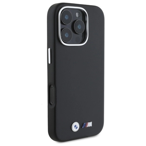 BMW Mobilskal till iPhone 16 Pro Max Smooth Full Wrapped Metal - Svart