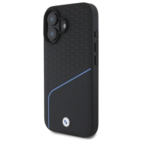 BMW Mobilskal till iPhone 16 MagSafe Textured och Line - Svart