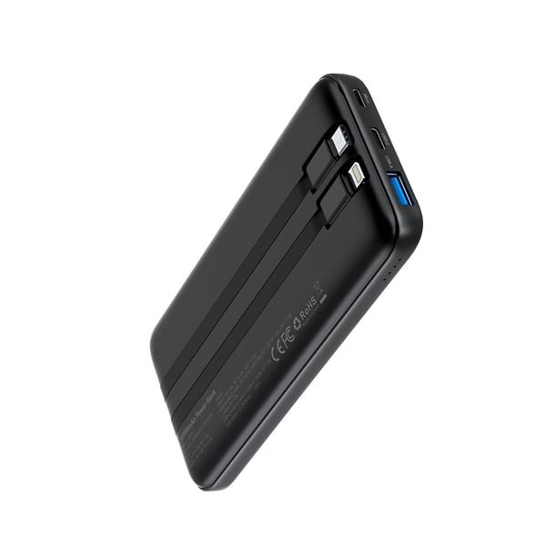 Choetech Powerbank 10000mAh 22.5W med USB-C/Lightning Kabel